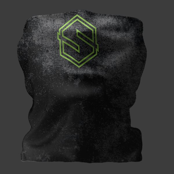 Single Layer Standard Neck Gaiter - Style 1 - Black/Lime Thumbnail