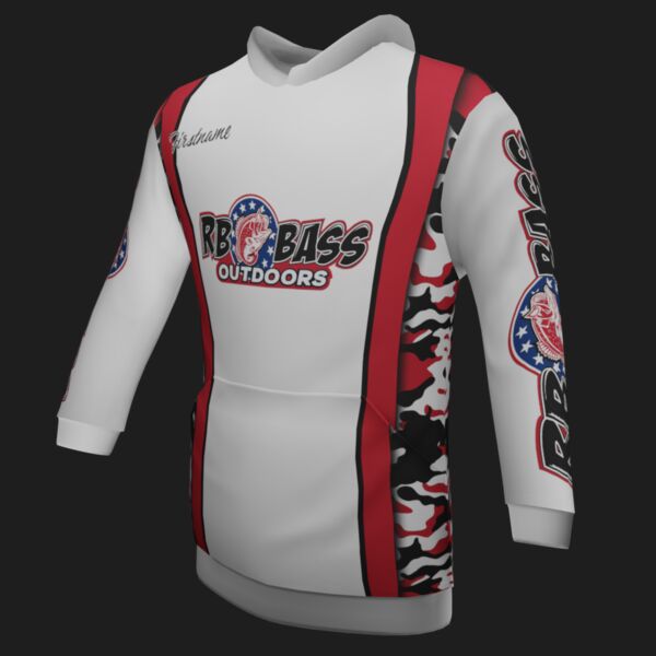 RB Bass Pro Staff - Premium Hoodie - Style 1 - Red Thumbnail