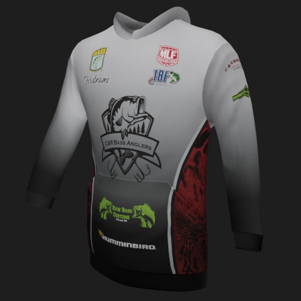 C&R Anglers - Classic Hoodie - Red Thumbnail