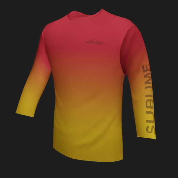 Performance Long Sleeve Shirt - Faded - Red/Gold Thumbnail