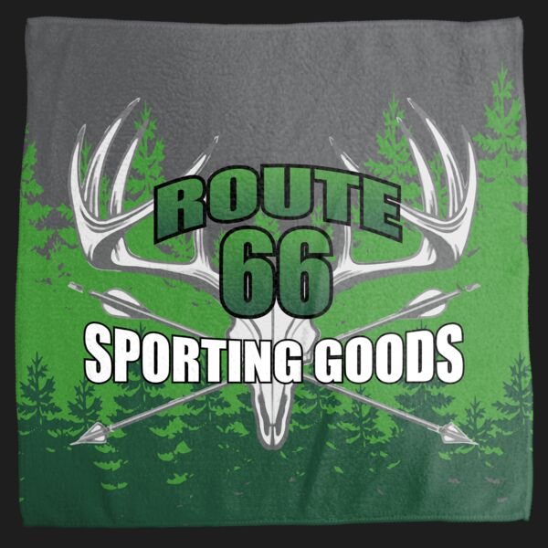 Route 66 Sporting Goods Towel with Grommet & Carabiner - Style 1 Thumbnail